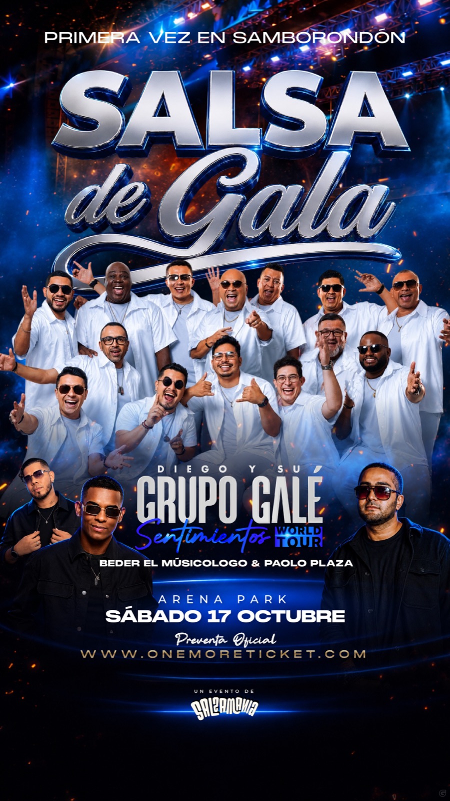 Flyer de Salsa de Gala